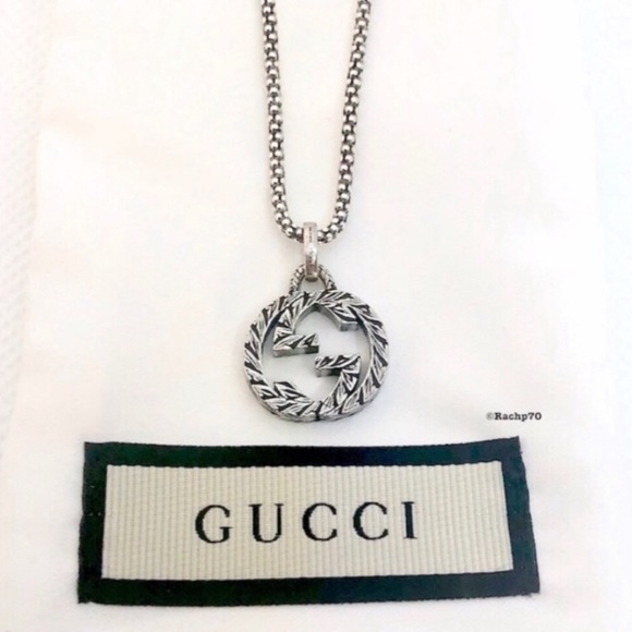 New Authentic Gucci Interlocking GG Pendant Charm - Picture 5 of 8